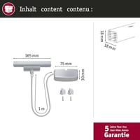 Paulmann Rails voeding snoer alu - thumbnail