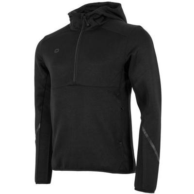 Stanno 408033 Plaza Hooded Half Zip Top - Black - S Stanno 408033 Plaza Hooded Half Zip Top - Black - S
