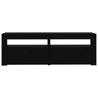 Tv-meubel met LED-verlichting 120x35x40 cm zwart - thumbnail