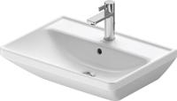 Wastafel Duravit D-Neo Met Overloop Kraanvlak 1 Kraangat 60 cm Hoogglans Wit Duravit - thumbnail