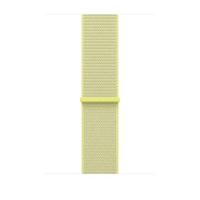 Apple Watch Band - Geweven sportbandje - 46 mm - Neongeel - Eén maat voor de meeste polsen - thumbnail