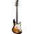 Fender Gold Foil Jazz Bass 2-Tone Sunburst EB Limited Edition elektrische basgitaar met deluxe gigbag - thumbnail