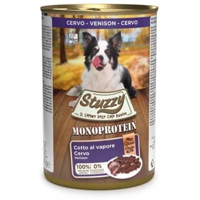 Stuzzy Monoprotein hertenvlees nat hondenvoer 400 gram 4 dozen (24 x 400 g)