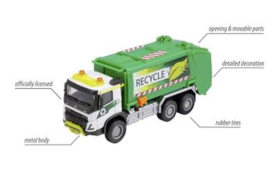 Majorette Volvo FMX truck Garbage collector Kant-en-klaar model Bouwvoertuig (model) Majorette Volvo FMX truck Garbage collector Kant-en-klaar model Bouwvoertuig (model)