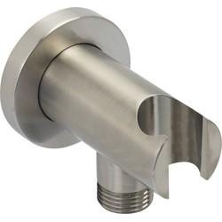 Ben Sela muuraansluitbocht met handdouchehouder RVS-look