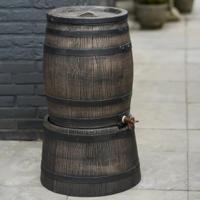 Nature standaard voor regenton met hout-look 45x28,5 cm bruin - thumbnail