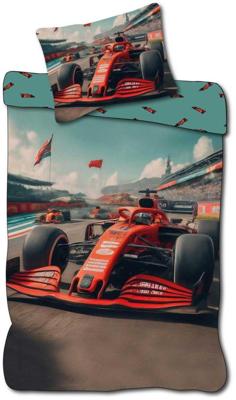 Formule 1 Race Dekbedovertrek - 140 x 200 cm - Katoen - 70 x 90 cm