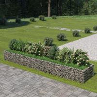 Gabion plantenbak verhoogd 450x90x50 cm gegalvaniseerd staal - thumbnail
