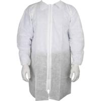 Antistat 603-5004 Wegwerplaboratoriumkittel voor bezoekers Maat: XXL Wit - thumbnail