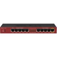 Mikrotik RB2011IL-IN netwerk-switch Gigabit Ethernet (10/100/1000) Rood Power over Ethernet (PoE) - thumbnail