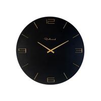 Richmond Klok 'Byram' 60cm, kleur Zwart/Brass - thumbnail