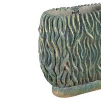 PTMD bloempot brendan groen 40 cm | 2 stuks - thumbnail