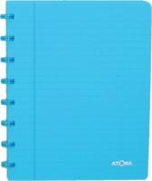 Atoma Trendy schrift, ft A5, 144 bladzijden, geruit 5 mm, transparant turkoois - thumbnail