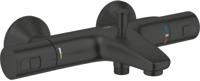 Grohe Precision Start Badkraan - thermostatisch - omstel - koppelingen HOH=15cm - mat zwart 345982430 - thumbnail