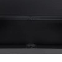 Tuinkast 65x37x165 cm polypropeen grijs en zwart - thumbnail