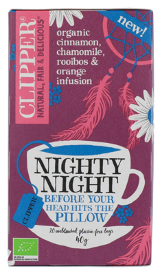Clipper Kruidenthee nighty night bio 20 Zakjes