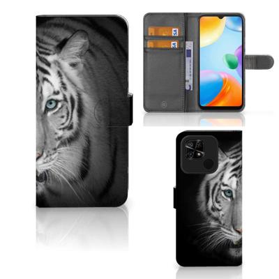 Xiaomi Redmi 10C | Telefoonhoesje | Met pasjeshouder | Tijger Xiaomi Redmi 10C | Telefoonhoesje | Met pasjeshouder | Tijger