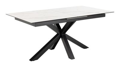 Bendt Uitschuifbare Eettafel 'Line' Keramiek, 168/210 x 90cm, kleur Wit Bendt Uitschuifbare Eettafel 'Line' Keramiek, 168/210 x 90cm, kleur Wit
