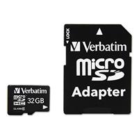 Verbatim MICRO SDHC 32GB CL 10 ADAP microSDHC-kaart 32 GB Class 10 Incl. SD-adapter - thumbnail