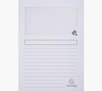 Exacompta L-map met venster Forever, pak van 100 stuks, wit - thumbnail