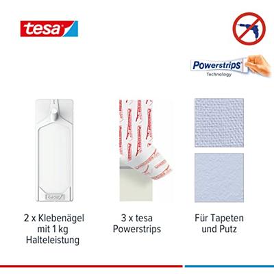 Tesa klevende spijker voor behang 1kg - thumbnail