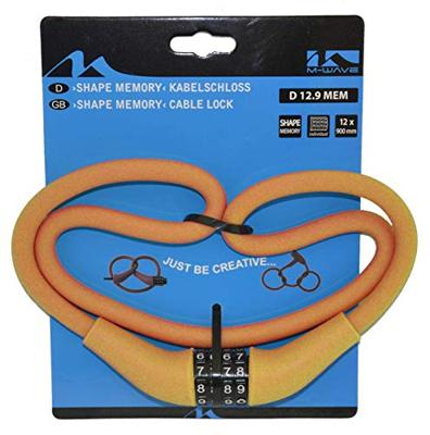 M-Wave kabelcijferslot silicon 900 x 12mm oranje