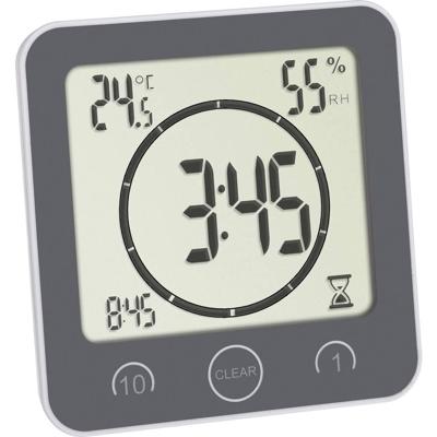 TFA Dostmann Bad- /Küchenuhr mit Timer Timer Grijs Digitaal TFA Dostmann Bad- /Küchenuhr mit Timer Timer Grijs Digitaal