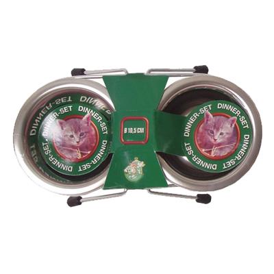 Hondenbak set 2 rvs bakken 17 cm Gebr de Boon - Gebr de boon