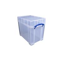 Opbergbox ru 19ltr 395x255x330mm transp wit - thumbnail