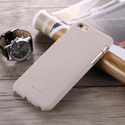 MERCURY GOOSPERY zacht gevoel voor iPhone 6 Plus & 6s Plus vloeibare staat TPU Drop-proof zachte beschermende Back Cover Case(Grey)