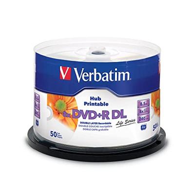 Verbatim 97693 DVD+R DL disc 8.5 GB 50 stuk(s) Spindel Bedrukbaar Verbatim 97693 DVD+R DL disc 8.5 GB 50 stuk(s) Spindel Bedrukbaar