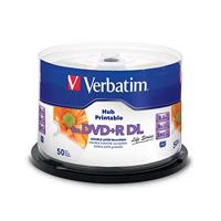 Verbatim 97693 DVD+R DL disc 8.5 GB 50 stuk(s) Spindel Bedrukbaar - thumbnail