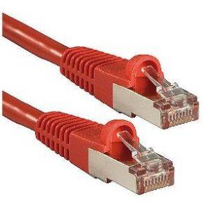 LINDY 47163 RJ45 Netwerkkabel, patchkabel CAT 6A S/FTP 1.50 m Rood 1 stuk(s)