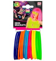 Armband 18 ringen neon multikleuren - thumbnail