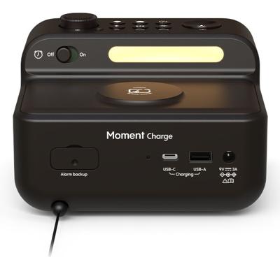 Pure Moment Charge Wekkerradio Sfeerverlichting, Draadloos opladen Koffiezwart Pure Moment Charge Wekkerradio Sfeerverlichting, Draadloos opladen Koffiezwart