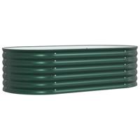 Verhoogde plantenbak Groen 160 x 80 x 44 cm Staal - thumbnail