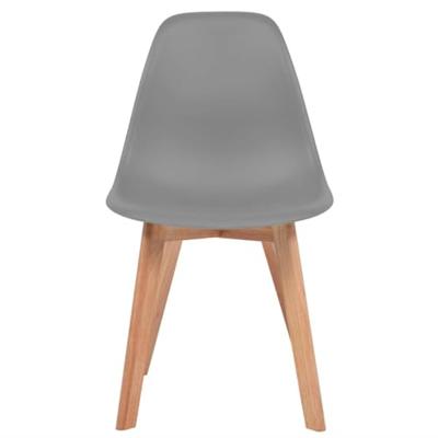 VidaXL Eetkamerstoelen 6 st kunststof grijs VidaXL Eetkamerstoelen 6 st kunststof grijs