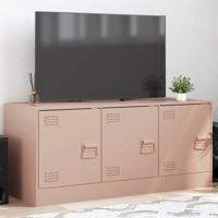 Tv-meubel 99x39x44 cm staal roze - thumbnail