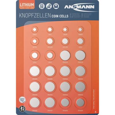 Ansmann assortiment knoopcellen 24 stuks