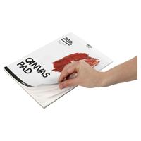 Creativ Company Canvas blok, a4, vel 210x297 mm, 280 gr, wit, 10 vel/ 1 stuk - thumbnail