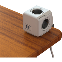 Allocacoc Usb Stekker, Kunststof, Houtskool, S - thumbnail