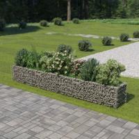 Gabion plantenbak verhoogd 360x50x50 cm gegalvaniseerd staal - thumbnail