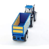 Siku 1947 new holland tractor met hooiwagen 1:50 - thumbnail