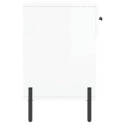 VidaXL Schoenenbank 102x35x55 cm bewerkt hout hoogglans wit VidaXL Schoenenbank 102x35x55 cm bewerkt hout hoogglans wit