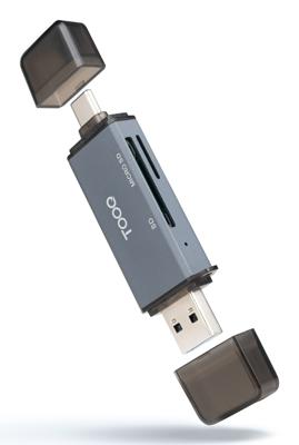 Kaartlezer TooQ TQR-3001G Zwart Grijs Kaartlezer TooQ TQR-3001G Zwart Grijs