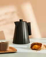 Alessi Plissé Waterkoker 1 l zwart - thumbnail
