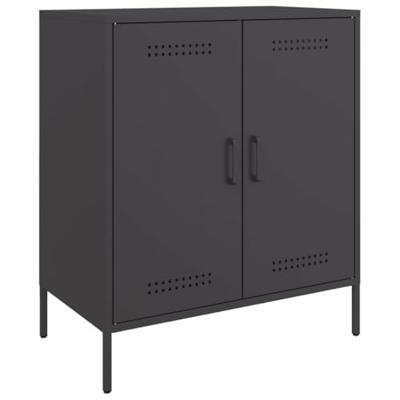 Dressoir 68x39x79 cm staal zwart
