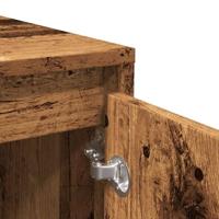 Dressoir 102x33x75 cm bewerkt hout oud houtkleurig - thumbnail