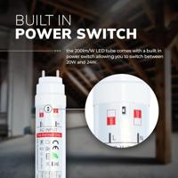 LED TL Buis 150cm - T8 G13 Fitting - 20/24 Watt 4000/4800 lumen (200lm/W) - 6000K daglicht wit - Flikkervrij - Vervangt 200 Watt (200 Watt/860) - Incl. Starter - thumbnail