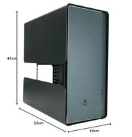 Azza Cast Midi Tower Zwart - thumbnail